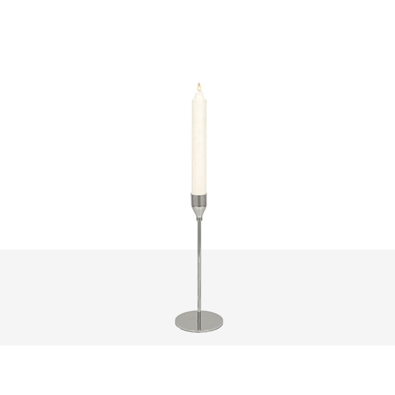 Candleholder Romimex Silver Metal 8 x 23 x 8 cm