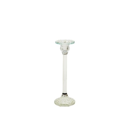 Candleholder Romimex Transparent Glass 9 x 25 x 9 cm