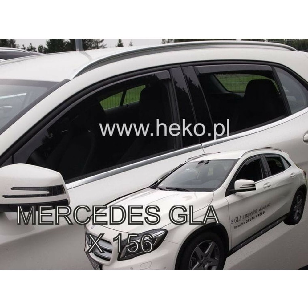Wind deflector HEKO HO23295 MERCEDES GLA (X156) 4 Pieces