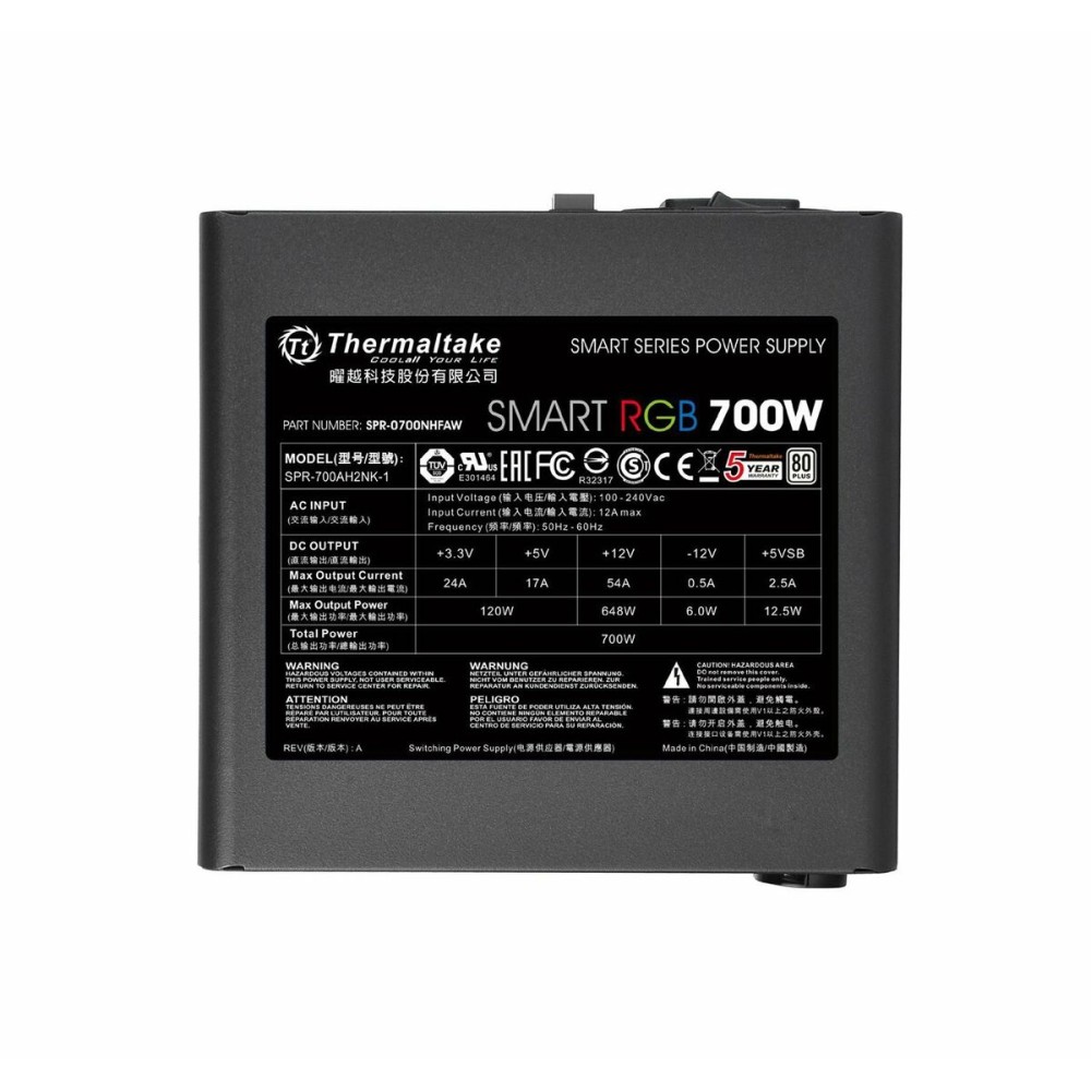 Stromquelle THERMALTAKE PS-SPR-0700NHSAWE-1 700 W ATX 6 W
