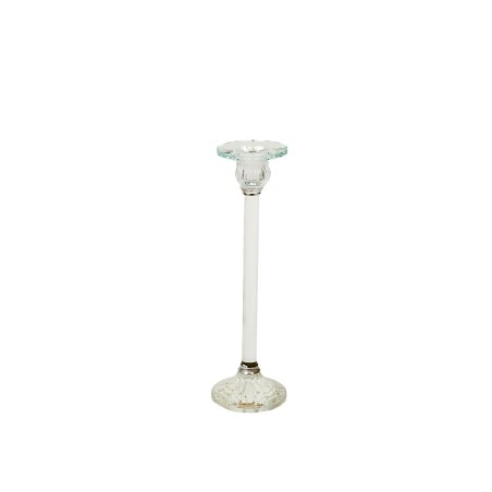 Candleholder Romimex Transparent Glass 9 x 30 x 9 cm