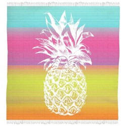 Strandbadetuch Secaneta Fouta 170 x 170 cm Double Ananas