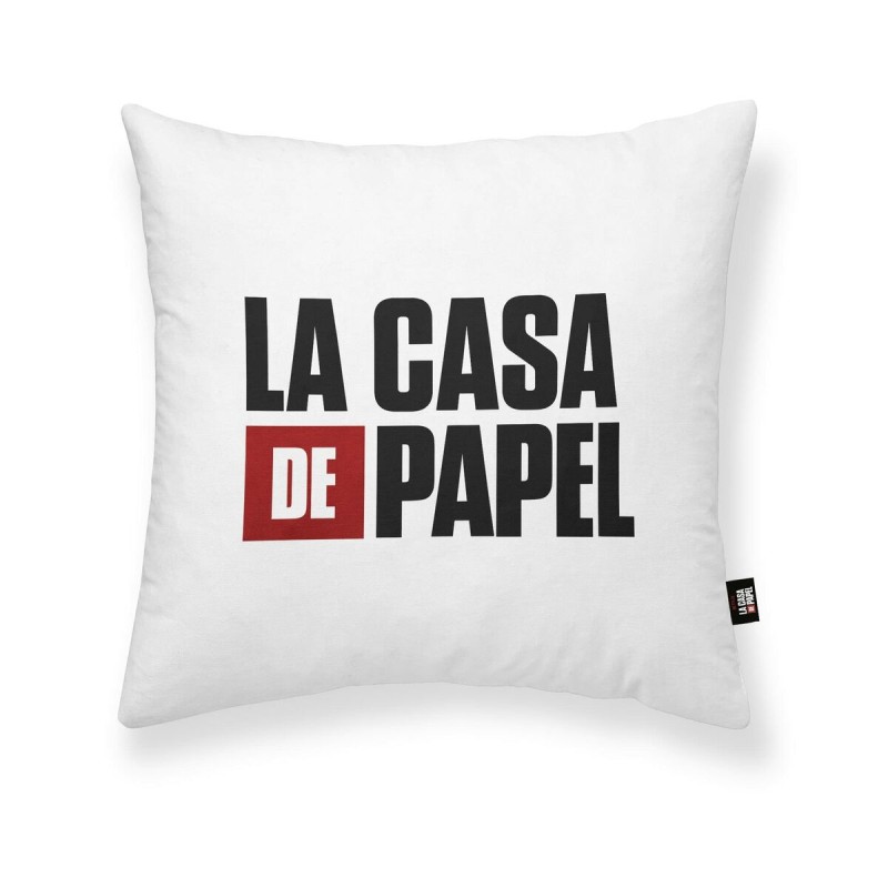 Housse de coussin La casa de papel LCDP A Blanc Multicouleur 45 x 45 cm