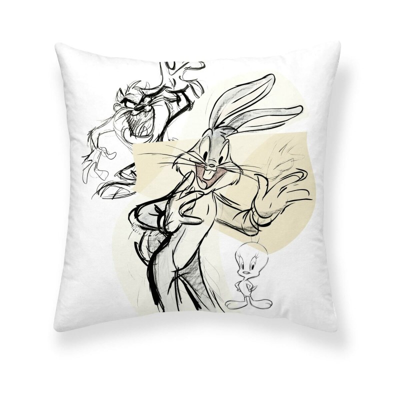 Cushion cover Looney Tunes Looney Sketch A Multicolour 45 x 45 cm