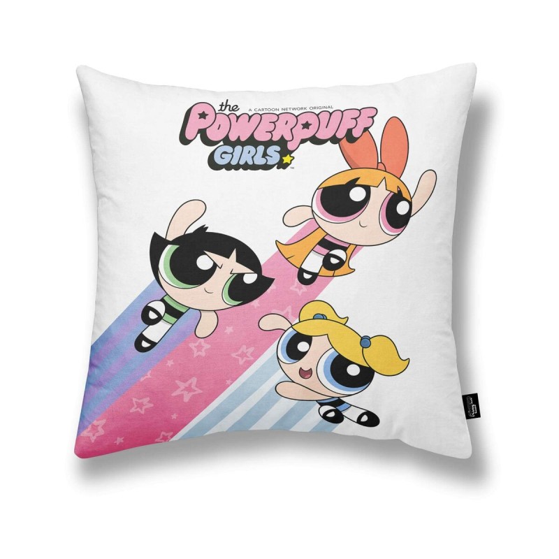 Kissenbezug Powerpuff Girls Powerpuff A Weiß Bunt 45 x 45 cm