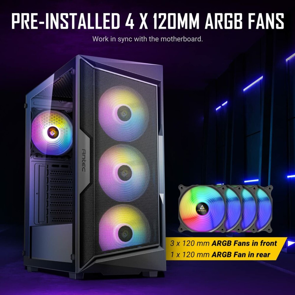 ATX Semi-tower Box Antec AX61 Elite Black