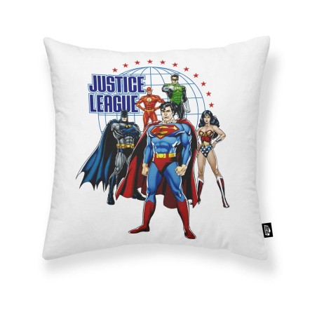 Cushion cover Justice League Justice Team A White Multicolour 45 x 45 cm