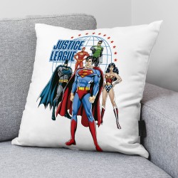 Cushion cover Justice League Justice Team A White Multicolour 45 x 45 cm