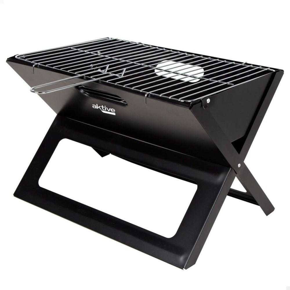 Barbecue Portable Aktive Noir Acier Fer 45 x 30 x 29 cm