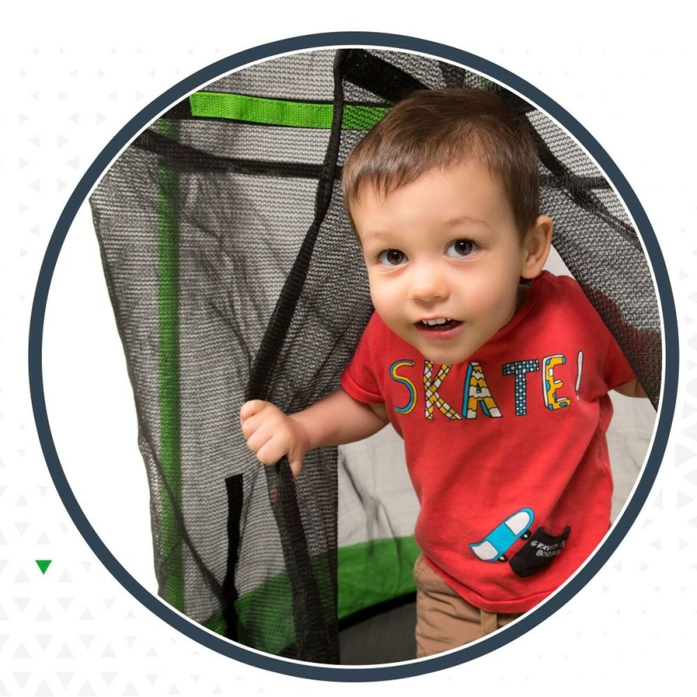 Kindertrampolin mit Sicherheitsnetz Aktive 122 x 184 x 122 cm