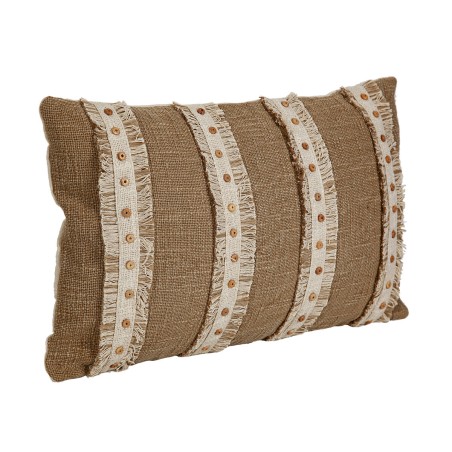 Cushion Romimex Beige 30 x 8 x 50 cm Embroidery