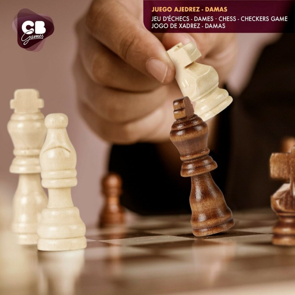 Chess and Checkers Board CB Games Wood Drawer (4 Units)