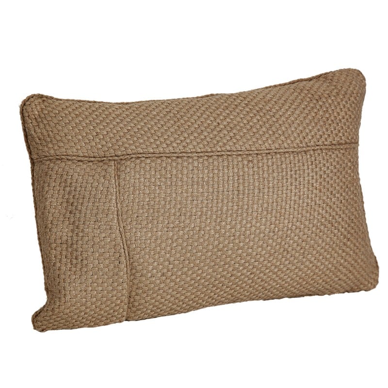 Cushion Romimex Brown 30 x 10 x 50 cm