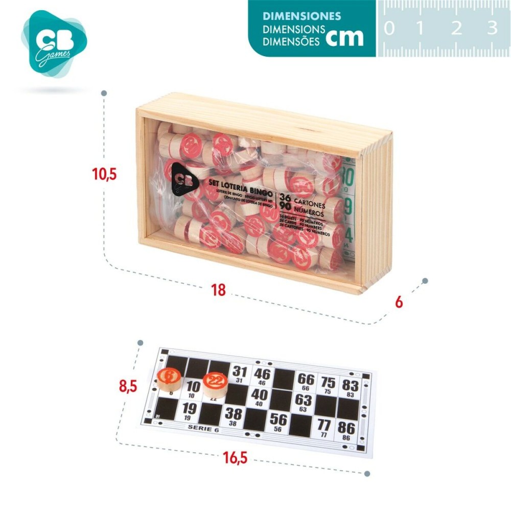 Bingo CB Games Bois Papier Plastique (24 Unités)