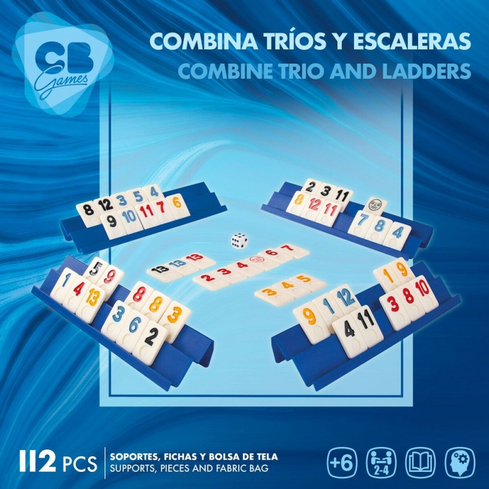 Jeu de société CB Games Rummi 24,5 x 3 x 6 cm (112 Pièces) (6 Unités)