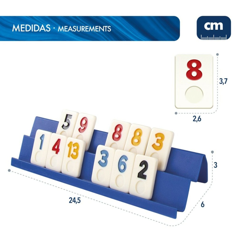 Board game CB Games Rummi 24,5 x 3 x 6 cm (112 Pieces) (6 Units)