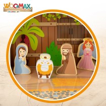 Crèche de Noël Woomax Bois 29,5 x 16,5 x 22 cm (20 Pièces) (6 Unités)