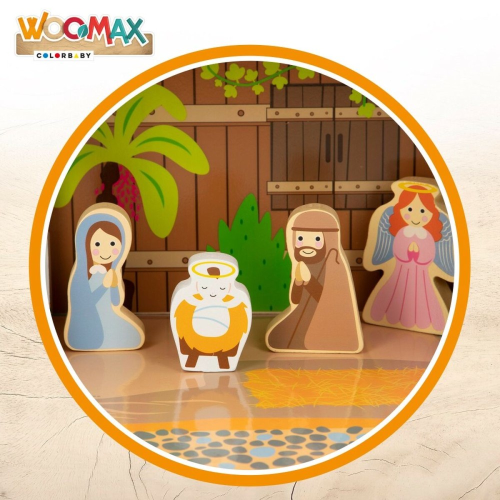 Crèche de Noël Woomax Bois 29,5 x 16,5 x 22 cm (20 Pièces) (6 Unités)