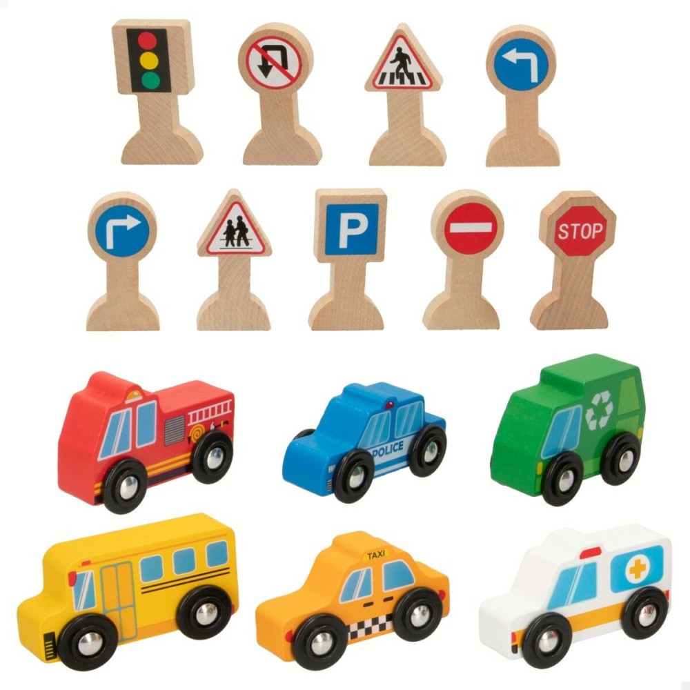 Spielset Fahrzeuge Woomax 15 Stücke (6 Stück)