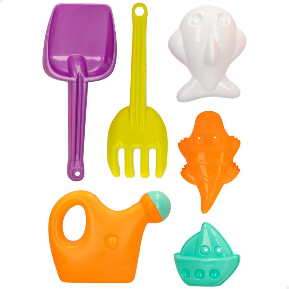 Set de jouets de plage Colorbaby 6 Pièces 27 cm (12 Unités)