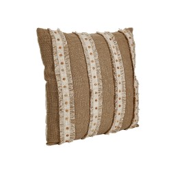 Kissen Romimex Beige Baumwolle 45 x 8 x 45 cm