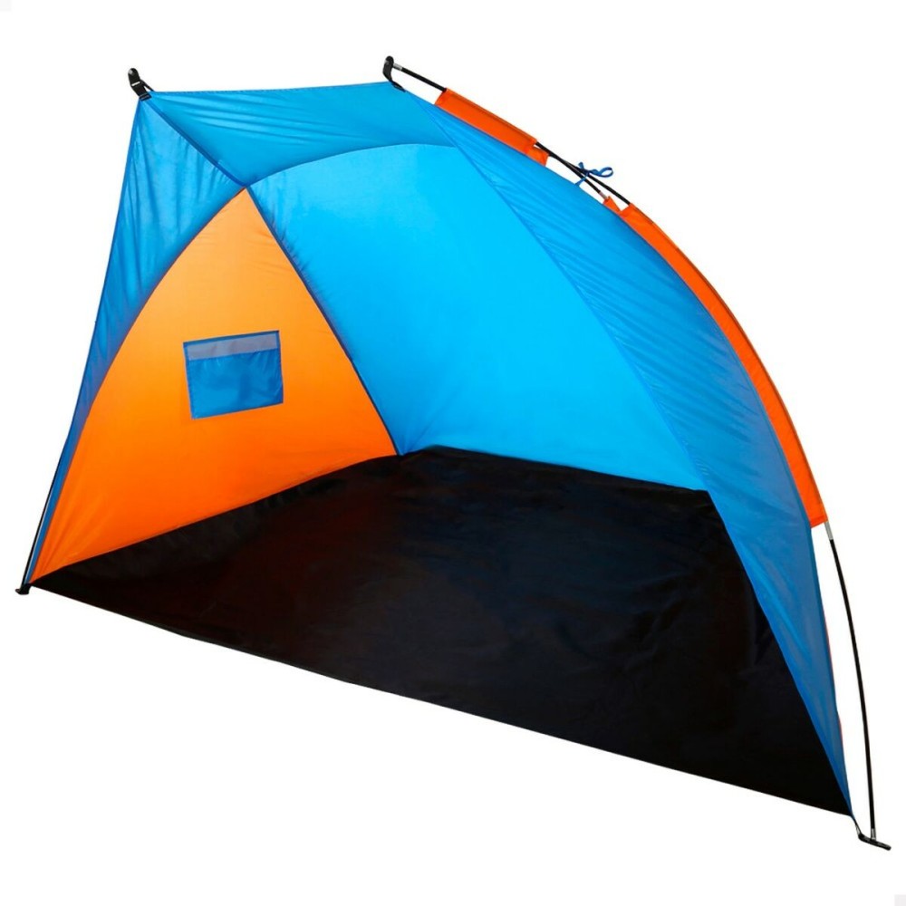 pare-vent de plage Aktive 200 x 120 x 125 cm Bleu Orange (4 Unités)