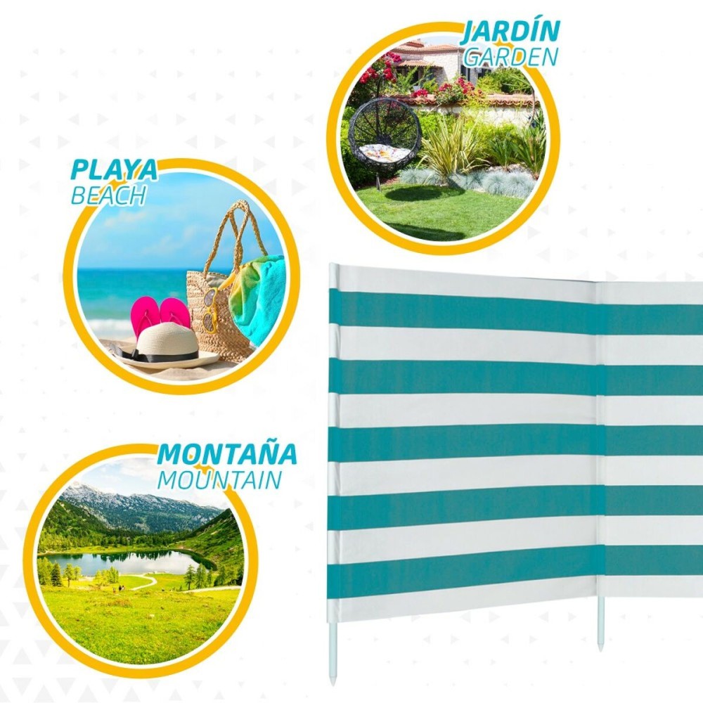 pare-vent de plage Aktive 480 x 102 x 1,5 cm (4 Unités)