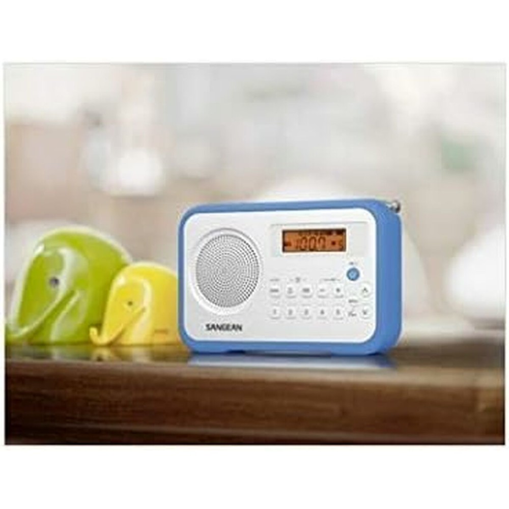 Transistor Radio Sangean PR-D18 Blue White Amber