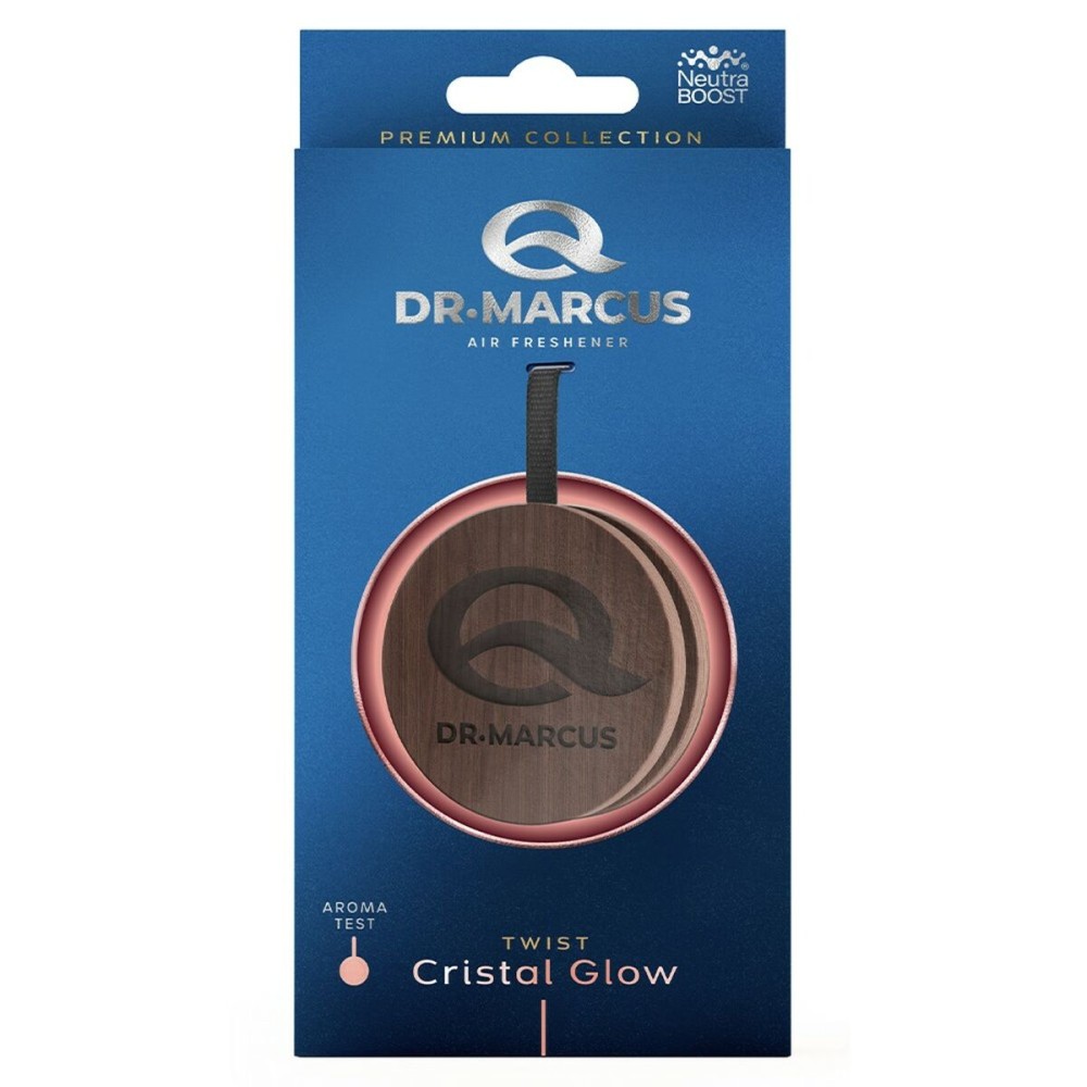 Auto Lufterfrischer Dr Marcus Twist Crystal Glow Holz Parfüm Halsband