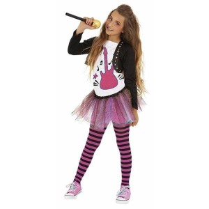 Verkleidung für Kinder Rubies Popstar 8-10 Jahre Schwarz