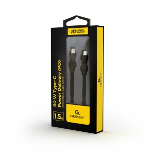USB-C-Kabel GEMBIRD CC-USB2-CMCM60-1.5M Schwarz 1,5 m