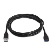 USB Cable Aisens A105-0041 Black 1 m (1 Unit)
