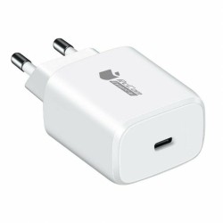 Chargeur Mural + Câble USB-C PcCom Blanc 20 W