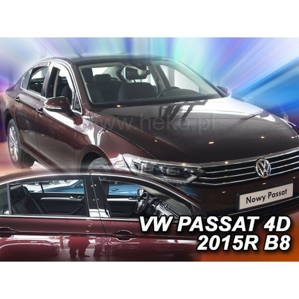 Wind deflector HEKO HO31002 VOLKSWAGEN PASSAT (B8) SEDAN 4 Pieces