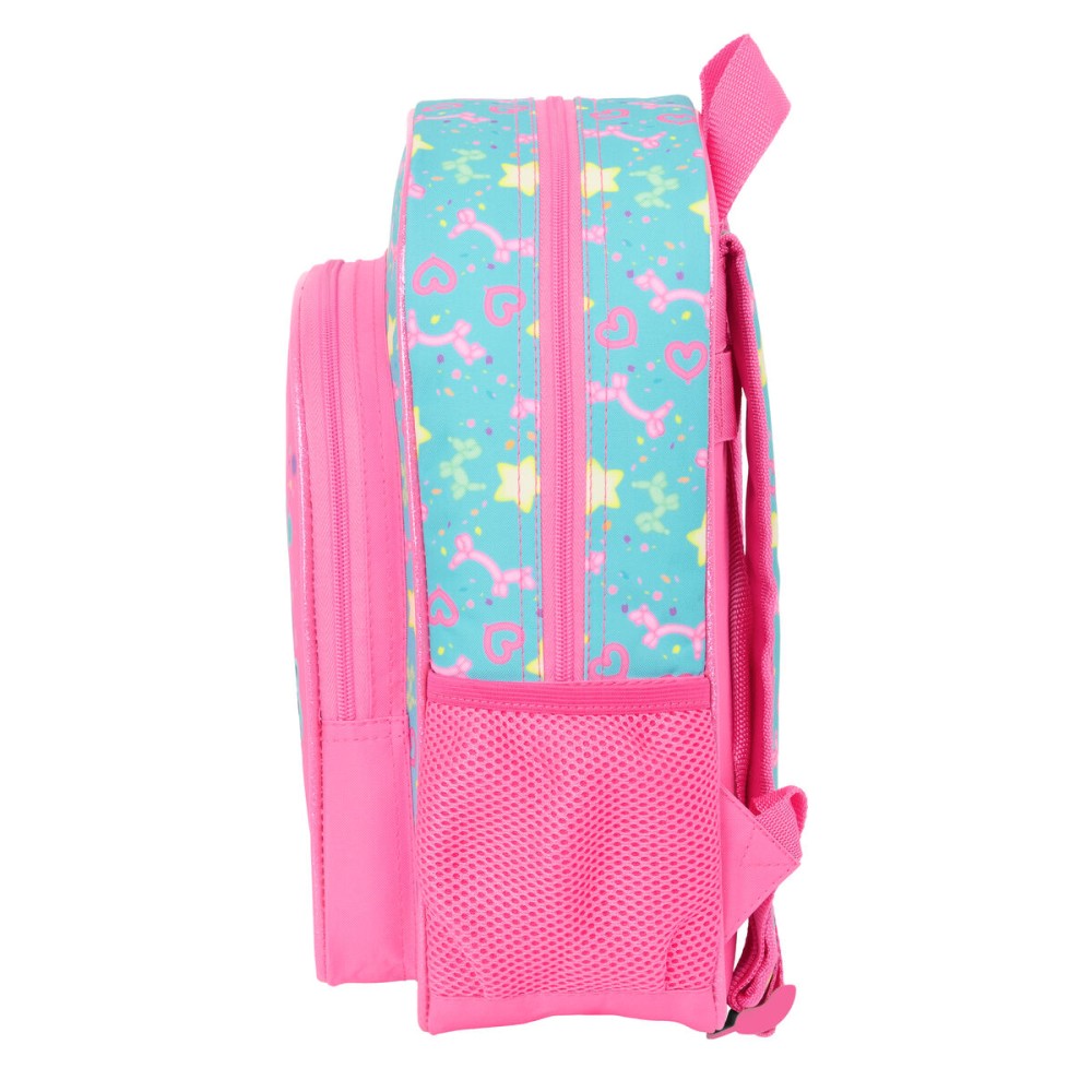 Schulrucksack Gabby's Dollhouse Confetti Rosa türkis 26 x 34 x 11 cm