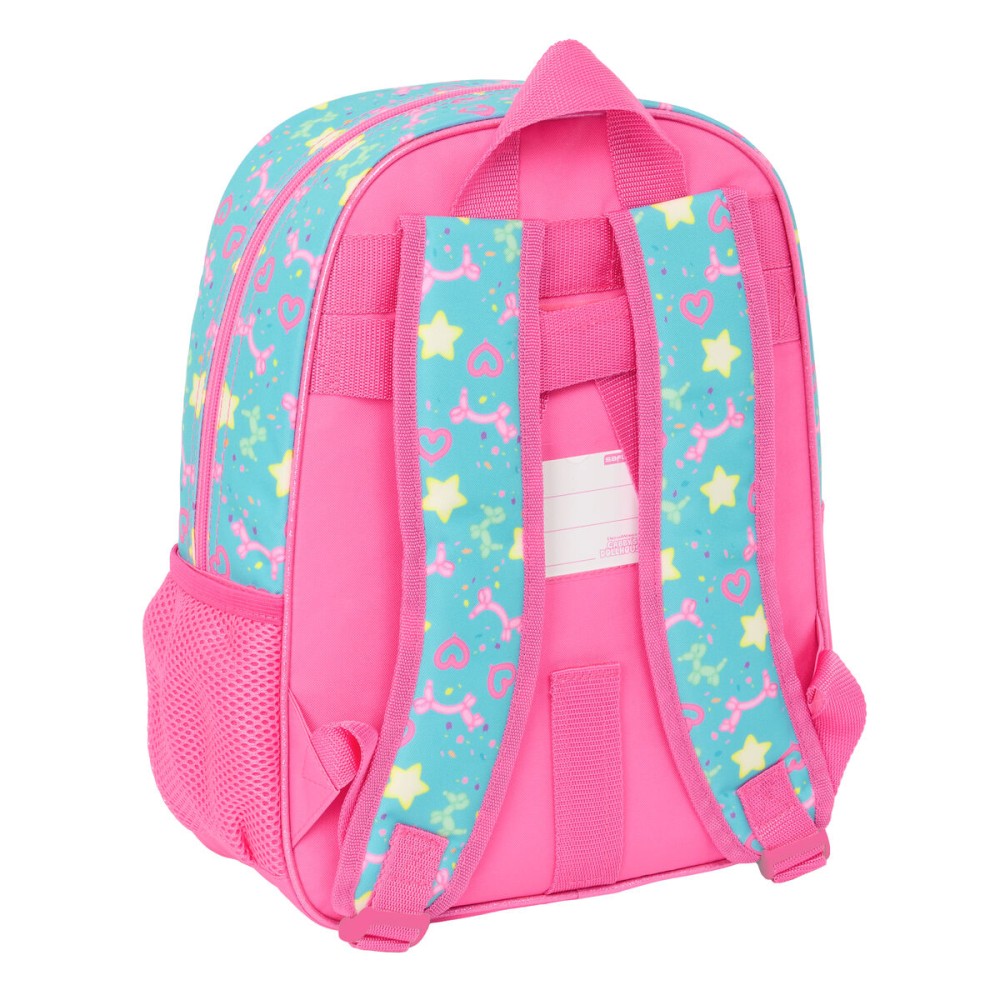 Schulrucksack Gabby's Dollhouse Confetti Rosa türkis 26 x 34 x 11 cm