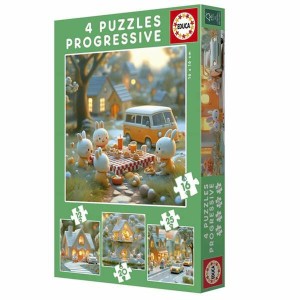 Puzzle Educa Hase 12 Stücke 16 Stücke 20 Stücke 25 Stücke (4 Stück)