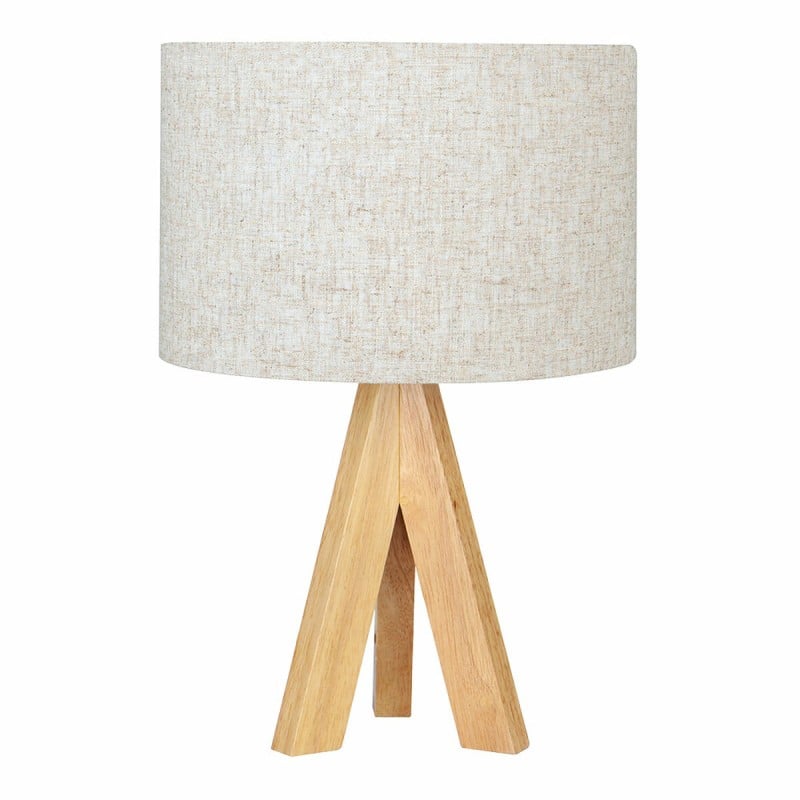 Lampe de bureau EDM 32160 Bois Tissu 18 x 18 x 30 cm E27