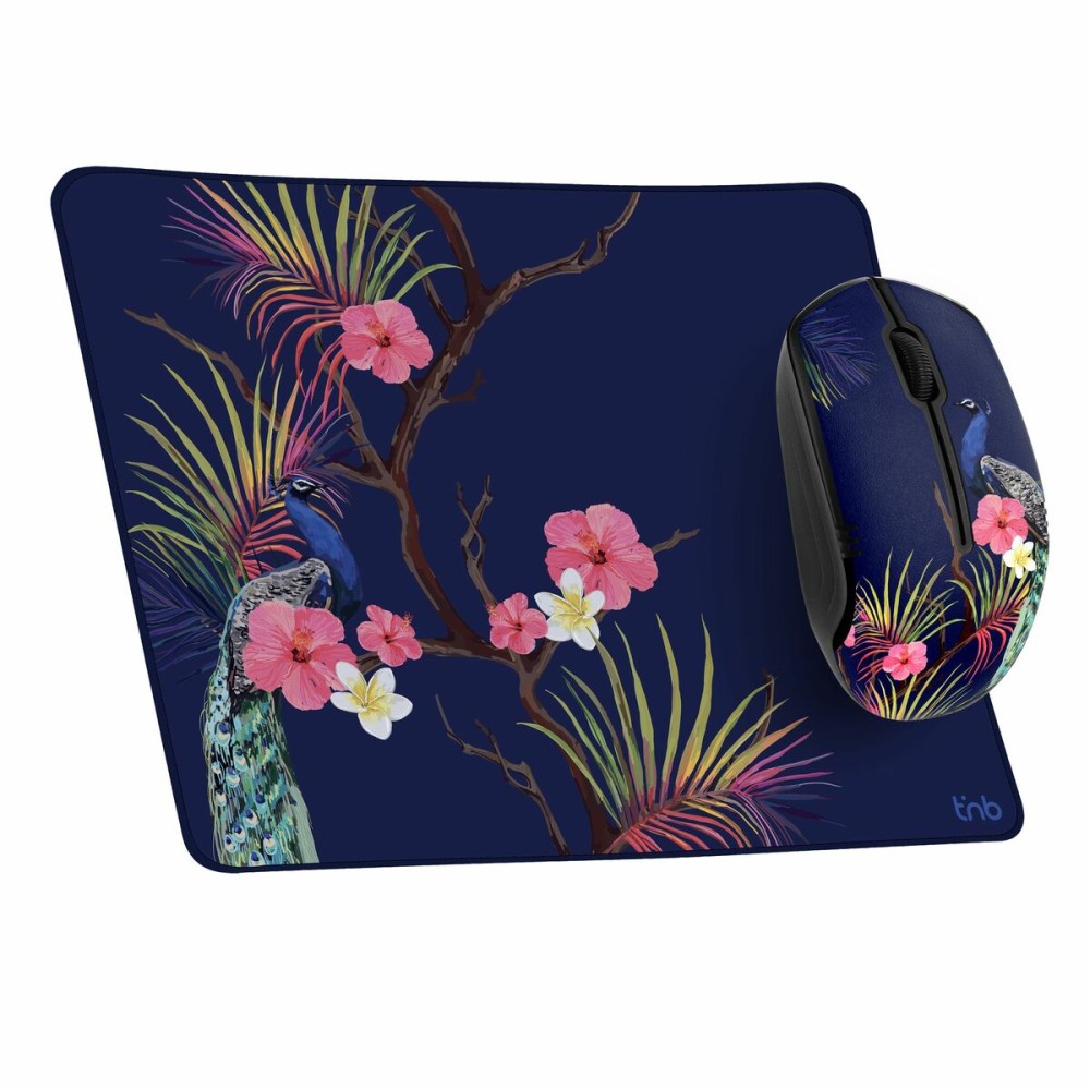 Gaming-Maus und Unterlage T'NB TROPIC Dunkelblau