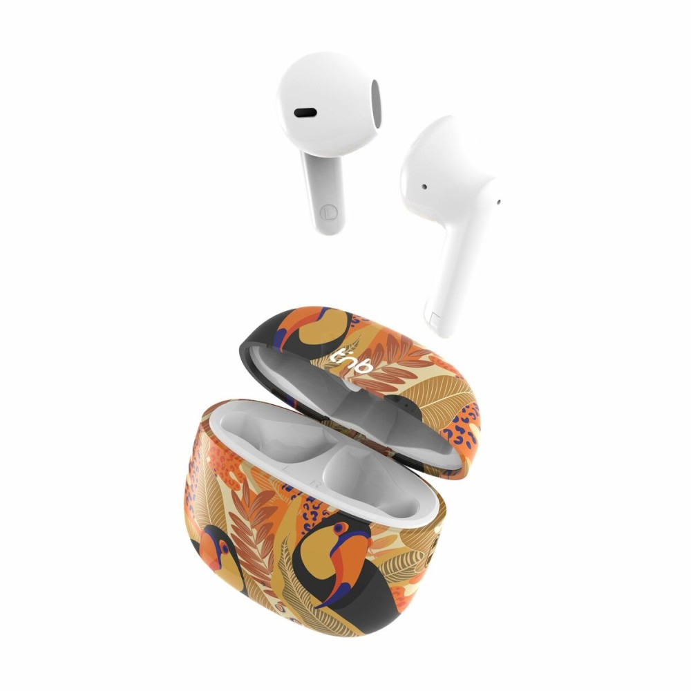 Kabellose Kopfhörer mit Ladebox T'NB TOUCAN Gelb Orange