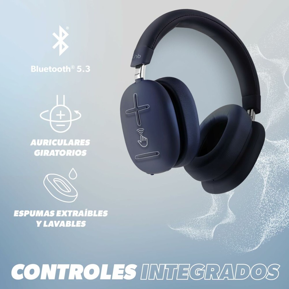 Casques Bluetooth avec Microphone T'NB BOUNCE Bleu foncé
