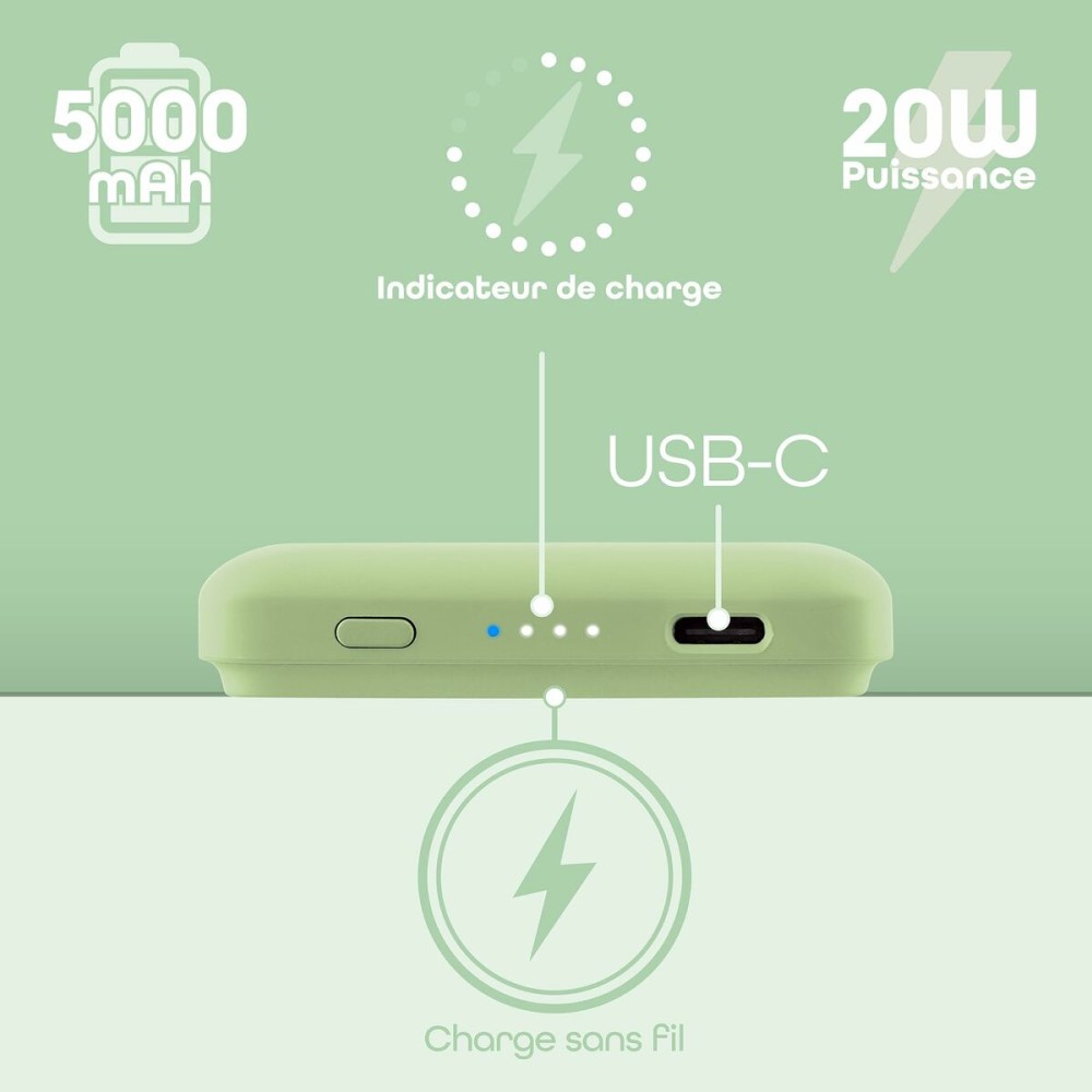 Powerbank T'NB PBUMAG5GR 5000 mAh grün Magsafe