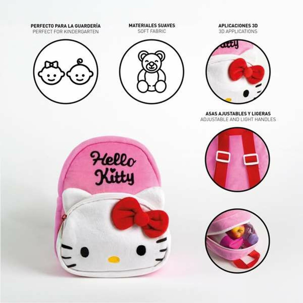 Child bag Hello Kitty Pink 18 x 22 x 4 cm