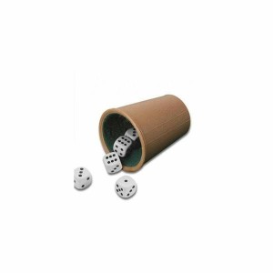 Shaker with Poker Dice Cayro