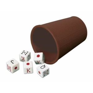 Shaker with Poker Dice Cayro