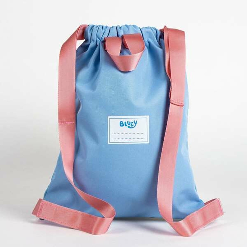 Rucksacktasche mit Bändern Bluey Blau 27 x 33 cm