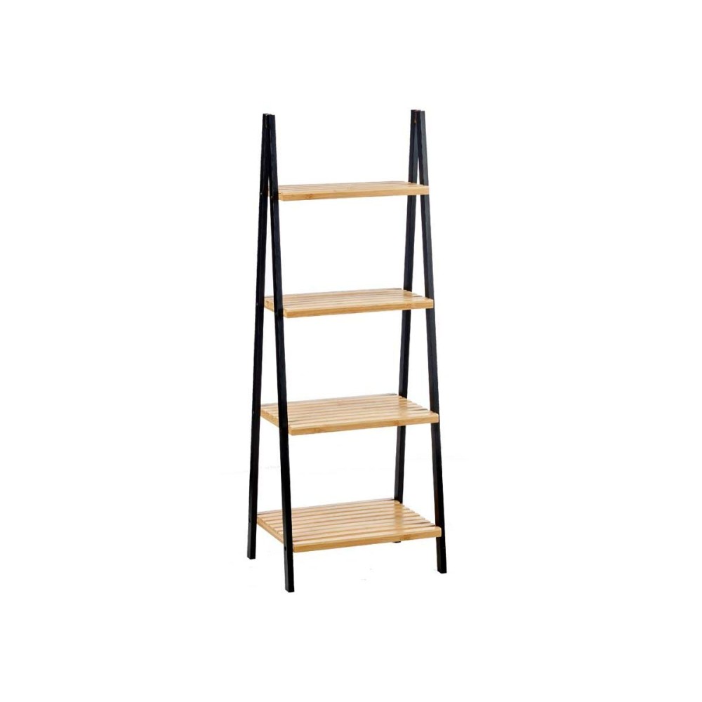 Etagère de salle de bains Berilo WR5504-4-425 Noir Naturel 40 x 109,3 x 30 cm