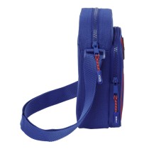 Umhängetasche F.C. Barcelona 24/25 Granatrot Marineblau 16 x 22 x 6 cm