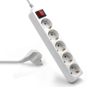 Power Socket - 5 sockets with Switch Ewent EW3916 (1,5 m)