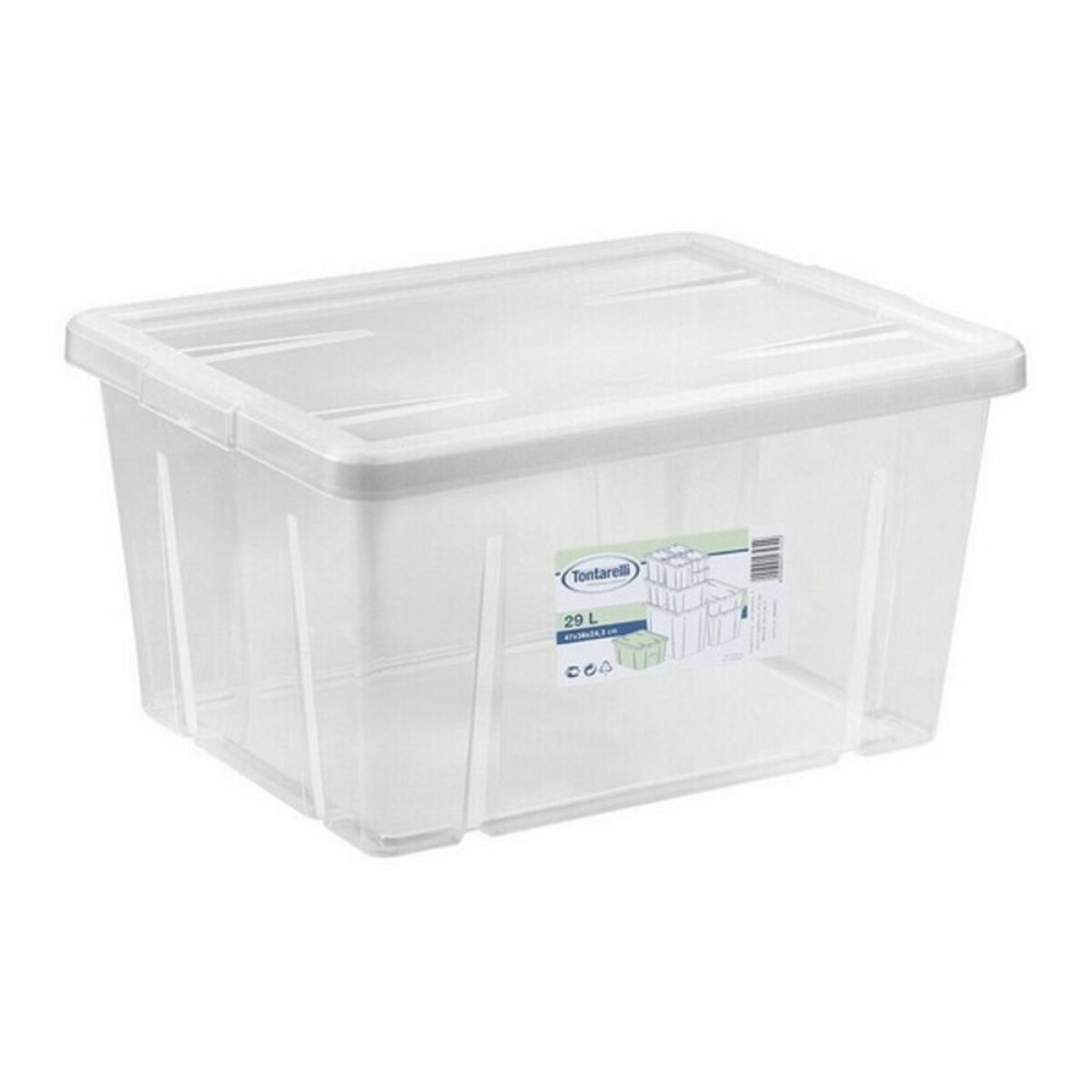 Storage Box with Lid Tontarelli Linea box 47 x 36 x 24,5 cm (6 Units)